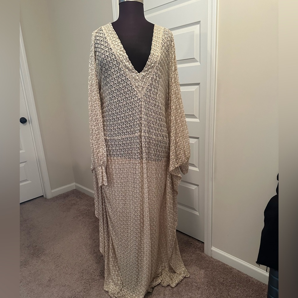Garnerstyle x FTF Shimmer Crotchet Maxi Dress
